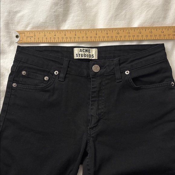 Acne Studios Flex S Lacey Black denim jeans size 28/32 - Picture 7 of 7